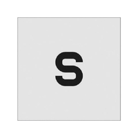 アイマーク ステンシル S 文字サイズ50×40mm FC414JC-8186071