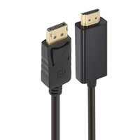 JTT DisplayPort-HDMI変換ケーブル 1m JT-DPHD1M-BK