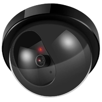 トレードワン セキュリティダミーカメラ ドーム型 ブラック 30953