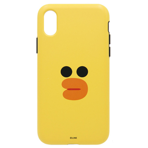 LINE FRIENDS iPhone XR用ケース DUAL GUARD フェイス サリー KCL-DFA008-イメージ1