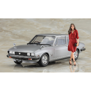ハセガワ 1/24 いすゞ 117クーペ 後期型(☆☆XE) w/クールビューティ ガールズフィギュア SP604ｲｽｽﾞ117ｸ-ﾍﾟｺｳｷCBGF-イメージ2