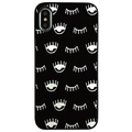 Dparks iPhone XS/X用ブラックケース ウィンク ブラック DS10404I8