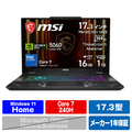 MSI Cyborg-17-B2RWFKG-6665JP オデッセイグレイ & スケルトン CYBORG17B2RWFKG-6665JP