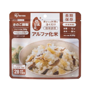 アイリスオーヤマ α化米 きのこご飯 100g FCN5020-100g-ｷﾉｺ-イメージ1