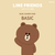 LINE FRIENDS iPhone XR用ケース DUAL GUARD ベーシック ブラウン KCL-DBA005-イメージ3