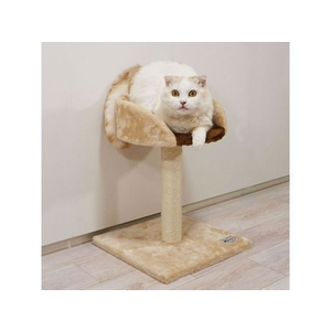 ペットプロジャパン ねこがくれ ねこちゃん大好き爪とぎ キャットタワー スタンド FCC9433-イメージ6