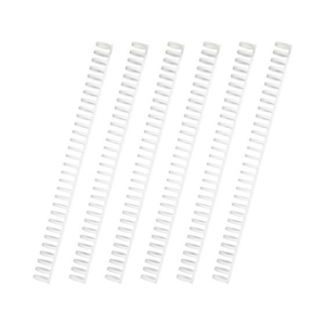 カール事務器 ルーズリング 14mm ホワイト 6本入 FCU3411-LR-14-W-イメージ1