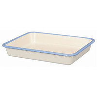 富士ホーロー ビームス ホーローバット L 18取 ホワイト BM-L・W FC763KY-0237320