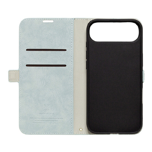 NATURAL　design iPhone Air用 手帳型ケース STYLE NATURAL ブルーグレー IP25-66-VS10-イメージ3