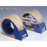 ニトムズ 厚手透明梱包用テープ 90μ 50mm×50m カッター付 FC77999-J6160