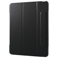 エレコム 13インチiPad Air(M3/M2)用フラップケース 薄型軽量 カラーエッジ 背面クリア ブラック TB-A25XWVFCBK
