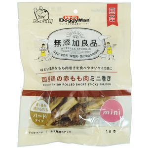 ドギーマンハヤシ 無添加良品 国産鶏の赤もも肉ミニ巻き 18本 ｺｸｻﾝﾄﾞﾘｱｶﾓﾓﾆｸﾐﾆﾏｷ18ﾎﾝ-イメージ1