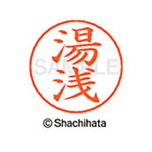 シヤチハタ ネームペン用ネーム シルバー 既製 湯浅 FC47732-X-GPS-1961-イメージ1