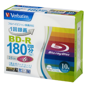 Verbatim 録画用25GB 1-6倍速対応 BD-R追記型 ブルーレイディスク 10枚入り VBR130RP10V1 Verbatim 録画用25GB 1-6倍速対応 BD-R追記型 ブルーレイディスク 10枚入り VBR130RP10V1