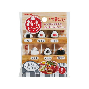 トルネ おにぎりピック 6本 P-3498 FC413SR-P-3498-イメージ1