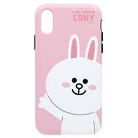 LINE FRIENDS iPhone XR用ケース DUAL GUARD ベーシック コニー KCL-DBA006