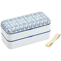 スケーター シンプルランチボックス 2段 天平文様夢幻濃青 900ml FC499PS-SLBW9M