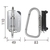 ＴＪＭデザイン 着脱式工具ホルダーステン カラビナ 大 銀5183110 FC958CE-1481059-イメージ2