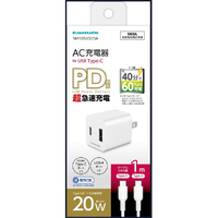 多摩電子工業 PD20W コンセントチャージャー C+A C to C TAP137UCCCW