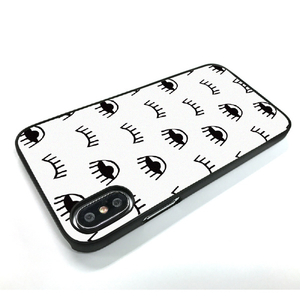 Dparks iPhone XS/X用ブラックケース ウィンク ホワイト DS10405I8-イメージ4