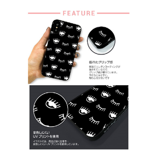 Dparks iPhone XS/X用ブラックケース ウィンク ホワイト DS10405I8-イメージ7