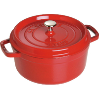 Staub ピコ・ココットラウンド 24cm Staub チェリー 40509-835-0ﾗｳﾝﾄﾞ24CMﾁｴﾘ-