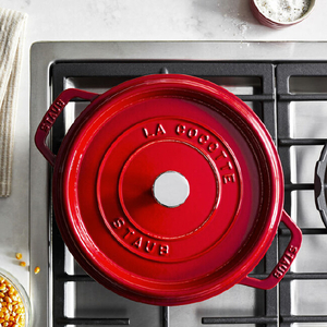 Staub ピコ・ココットラウンド 24cm Staub チェリー 40509-835-0ﾗｳﾝﾄﾞ24CMﾁｴﾘ--イメージ3