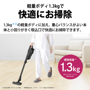 SHARP 紙パック式コードレススティッククリーナー RACTIVE Air ブラック系 ECKR3B-イメージ14