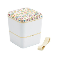 スケーター メラミンランチBOX 2段 天平文様夢幻薄紅 600ml FC500PS-SLBWS6M