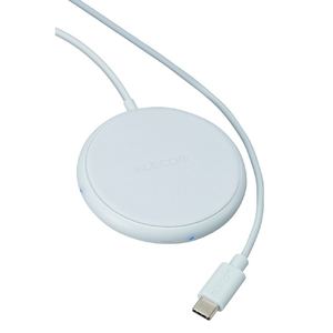 エレコム ケーブル一体型 Qi規格対応ワイヤレス充電器(5W・卓上・1m) ブルー W-QA25BU-イメージ8