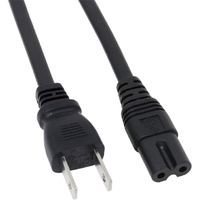 アイネックス ACP-C7180A ACアダプタ用電源ケーブル(1．8m) ブラック