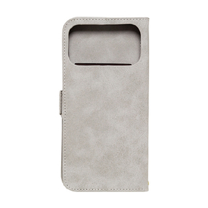 NATURAL　design iPhone17 Pro Max用 手帳型ケース STYLE NATURAL グレー IP25-69P-VS01-イメージ2