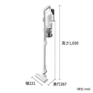 シャープ サイクロン式コードレススティッククリーナー RACTIVE Air POWER ホワイト EC-SR10-W-イメージ3