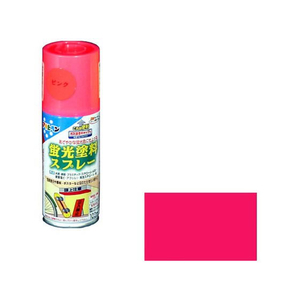アサヒペン 蛍光塗料スプレー 100ml ピンク FC278NS-イメージ1