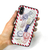 Dparks iPhone XS/X用ブラックケース スタンプ レッド DS10406I8-イメージ2