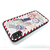 Dparks iPhone XS/X用ブラックケース スタンプ レッド DS10406I8-イメージ4