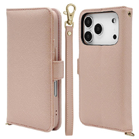 ラスタバナナ iPhone17 Pro用ハンドストラップ手帳ケース ライトピンク 8982IP5BBHSLPK