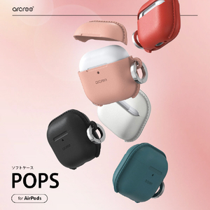 araree AirPods 4用ソフトケース POPS フラミンゴピンク AR27406AP4-イメージ2
