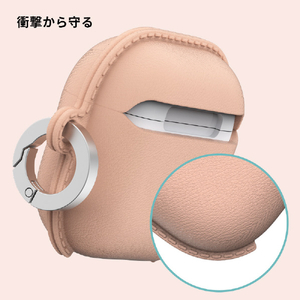 araree AirPods 4用ソフトケース POPS フラミンゴピンク AR27406AP4-イメージ8