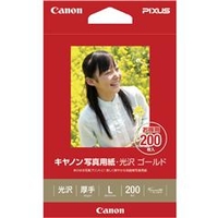キヤノン 写真用紙・光沢 ゴールド L判 200枚 GL-101L200