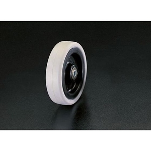 エスコ 車輪 ラバータイヤ ナイロンリム ボールベアリング 75×25mm FCY9446-EA986MF-75-イメージ1