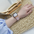 GAACAL Apple Watch Series 1-8/SE1-2(38/40/41mm)用マグネット式PUレザーバンド スモークピンク W00186PSA-イメージ2