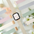 GAACAL Apple Watch Series 1-8/SE1-2(38/40/41mm)用マグネット式PUレザーバンド スモークピンク W00186PSA-イメージ4