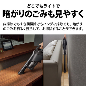 シャープ サイクロン式コードレススティッククリーナー RACTIVE Air POWER ブラック EC-PR10-B-イメージ7