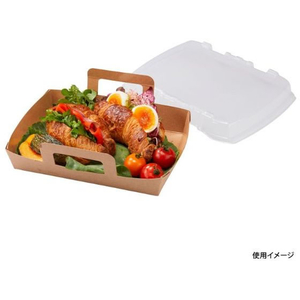 パックスタイル 弁当容器 ロックボックス800 本体 50枚 FC264SH-00641069-イメージ10