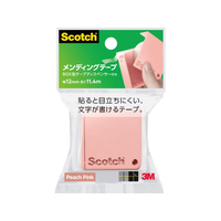 スリーエム スコッチ メンディングテープ BOXディスペンサー 12mm×11.4m ピーチピンク FCK189C-810BX-PP
