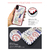 Dparks iPhone XS/X用ブラックケース スタンプ ブルー DS10407I8-イメージ7