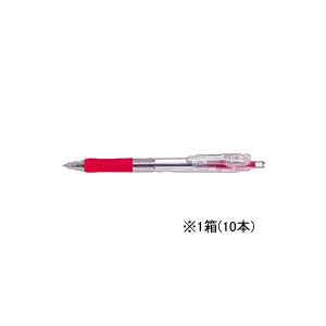 ゼブラ タプリクリップ 0.5 ボールペン 赤 10本 1箱(10本) F838305-BNS5-R-イメージ1