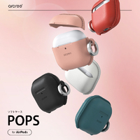 araree AR27407AP4 AirPods 4用ソフトケース POPS レッド