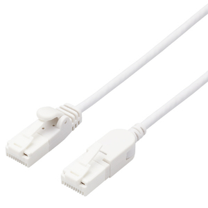 エレコム スイングコネクターLANケーブル(Cat6A準拠) 10.0m ホワイト LD-GPATSW/WH100 エレコム スイングコネクターLANケーブル(Cat6A準拠) 10.0m ホワイト LD-GPATSW/WH100